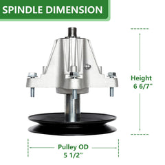 JYLEYJ spindle side profile highlighting housing shape and durable finish for long life
