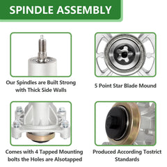JYLEYJ spindle with blade mounted demonstrating balanced blade rotation