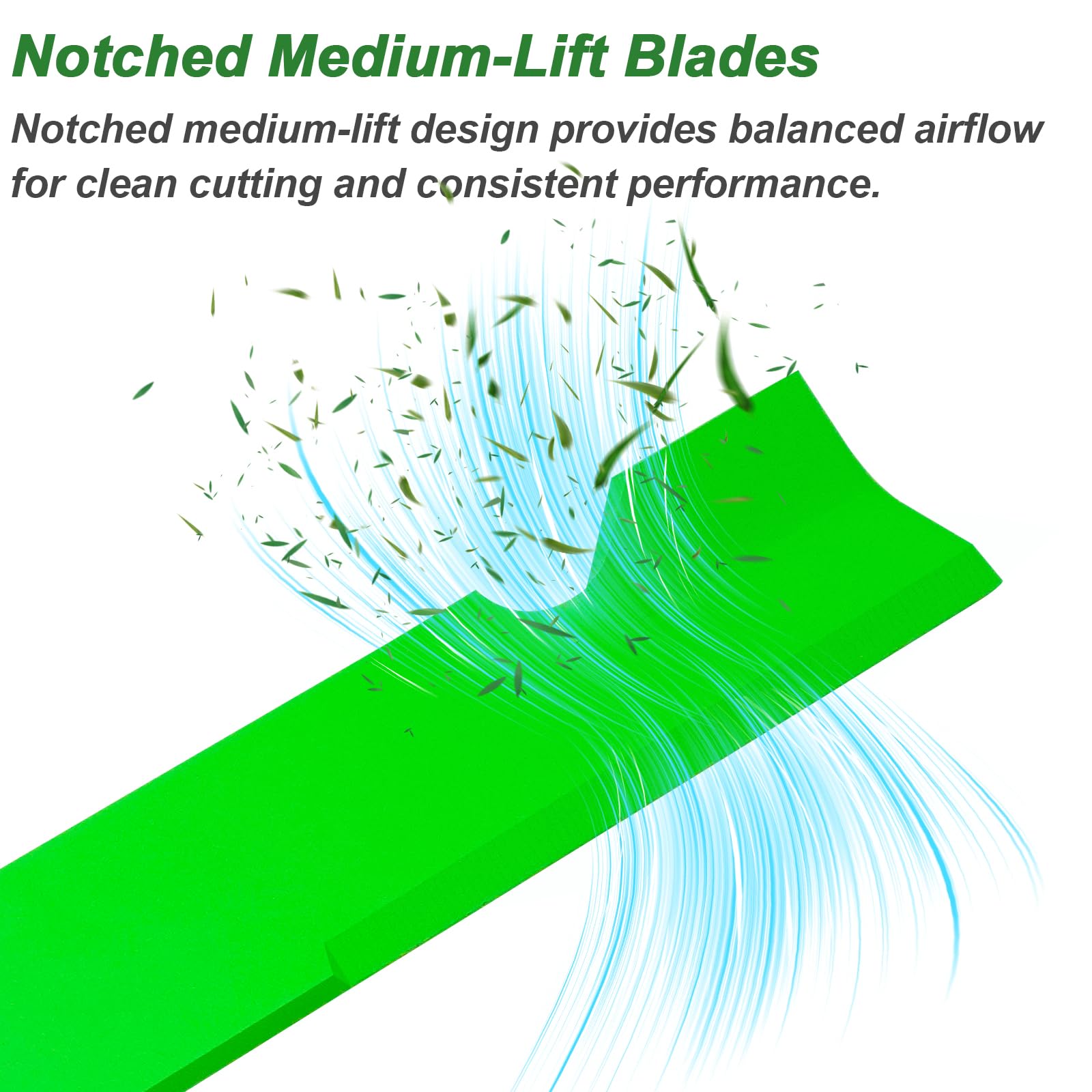 JYLEYJ three blades laid flat showing uniform size for balanced cutting benefit