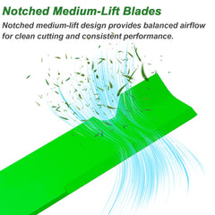 JYLEYJ three blades laid flat showing uniform size for balanced cutting benefit