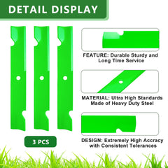 JYLEYJ three-pack blades laid out showing spare supply benefit