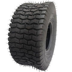 Jzcthg tire mounted on a lawn mower demonstrating fit and stability