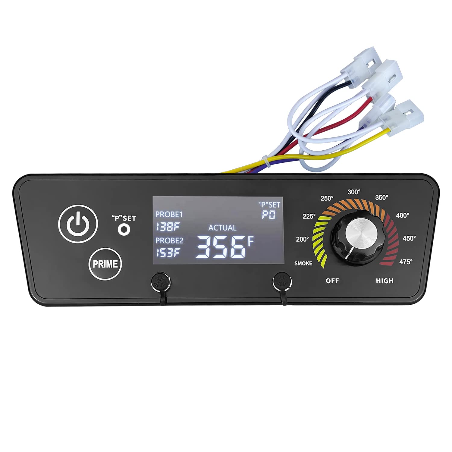 JZW-Shop control board front panel showing clear LCD and buttons for easier grill control