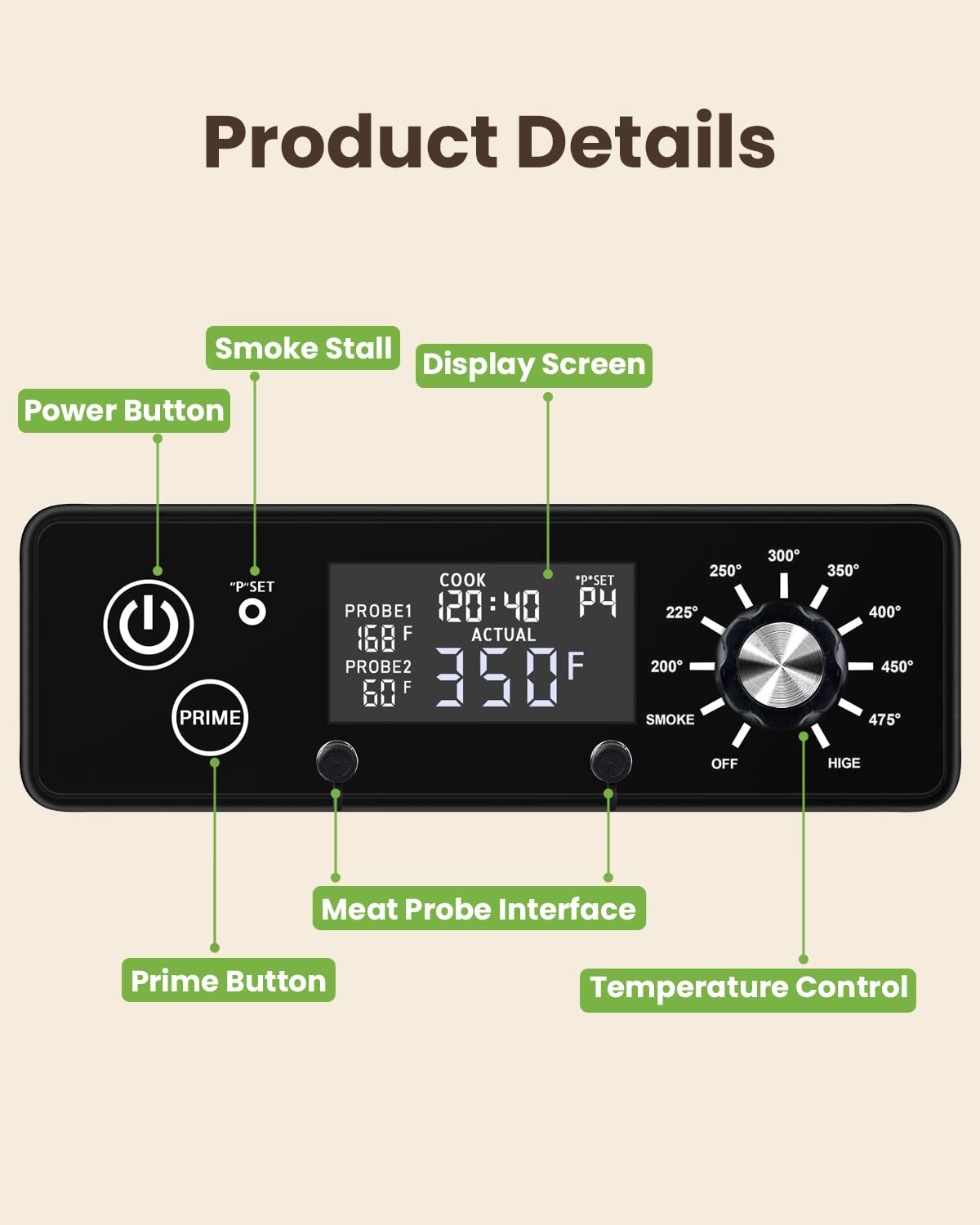 JZW-Shop control board installed in Pit Boss grill restoring full functionality