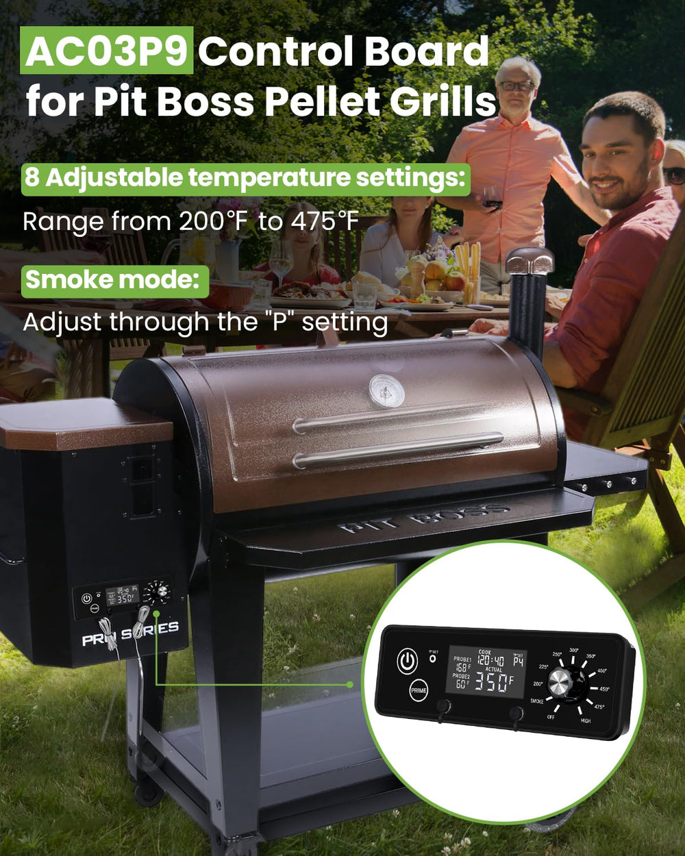 JZW-Shop dual probe ports visible for accurate meat temperature monitoring