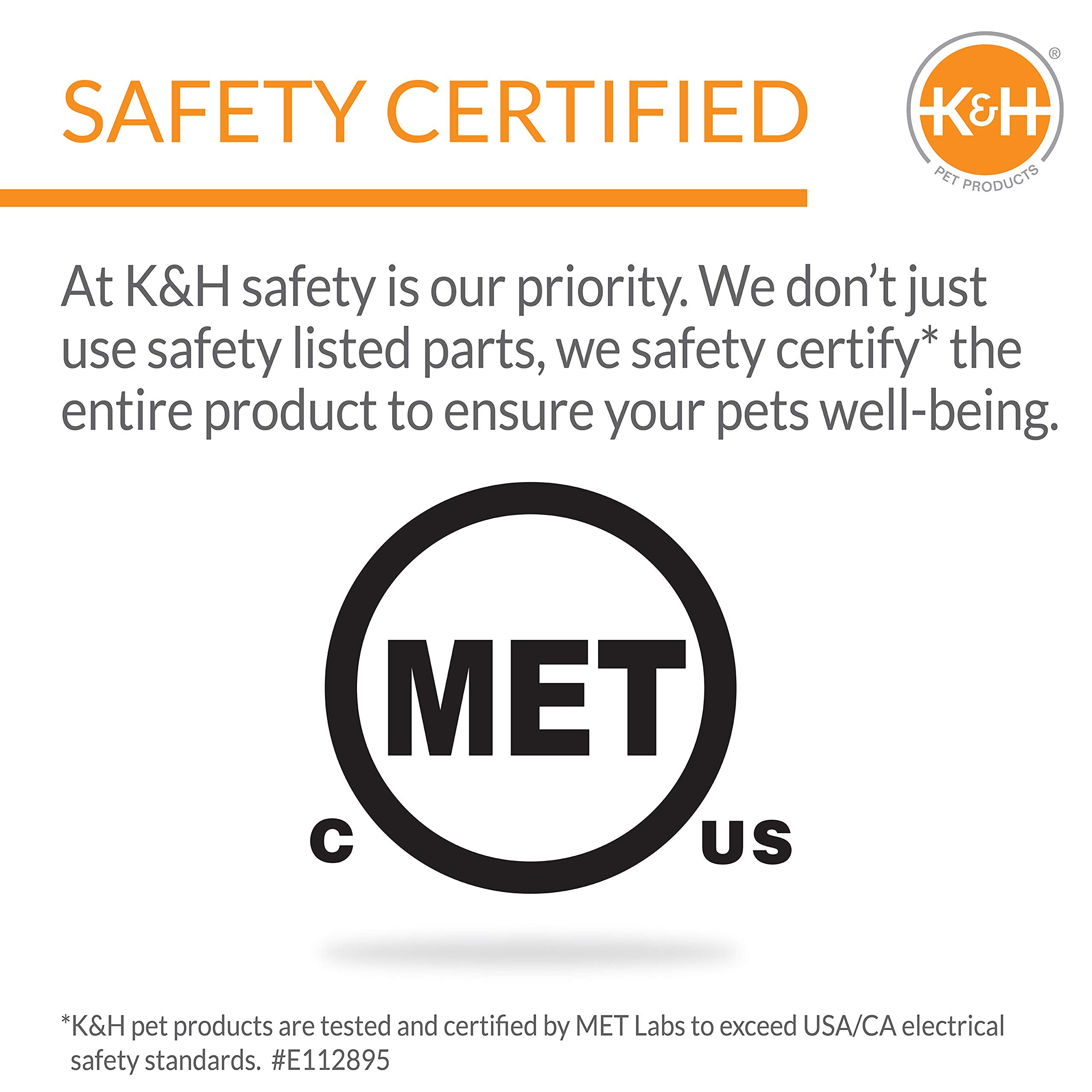K&H power cord and GFCI connection ensuring safe outdoor use