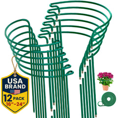 K-Brands front view of 12-pack plant supports showing compact packaging and quantity benefit