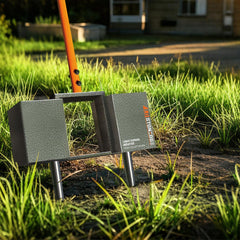 K.D STONEDGE aerator front view showing durable metal frame and handle for strength