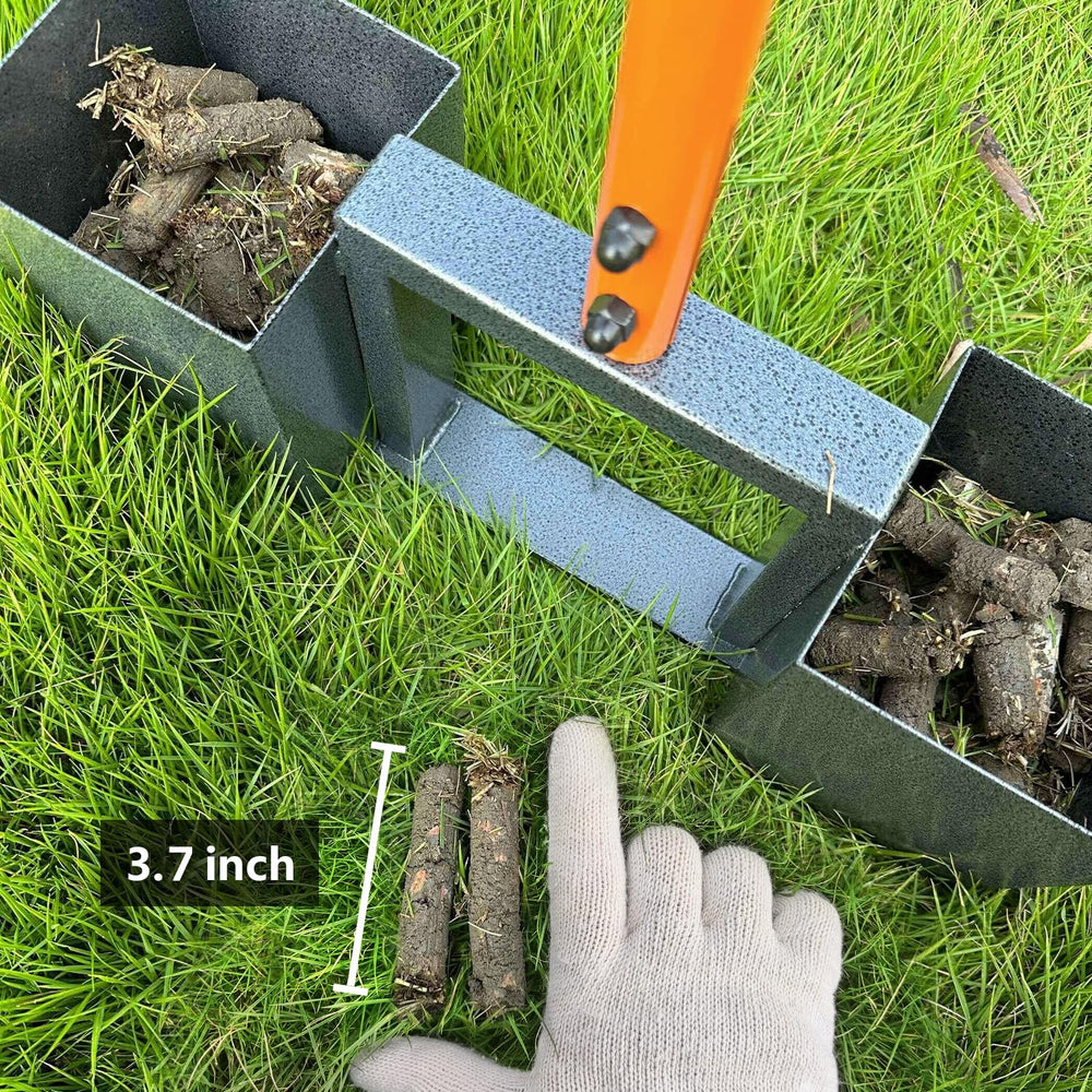 K.D STONEDGE close-up of four replaceable metal tines showing sharp edges benefit