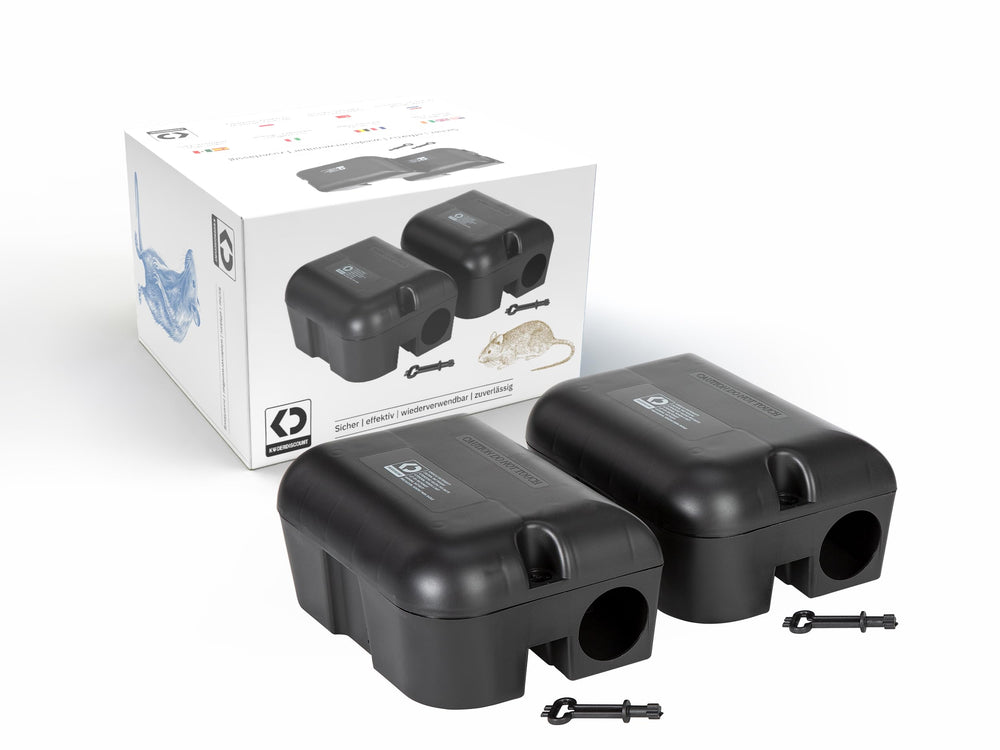 K DERDISCOUNT front view double pack showing durable housing and compact size