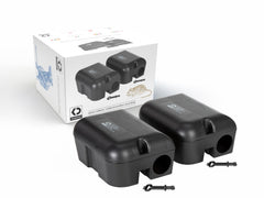 K DERDISCOUNT front view double pack showing durable housing and compact size