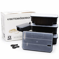 K DERDISCOUNT front view showing lockable bait station for secure baiting