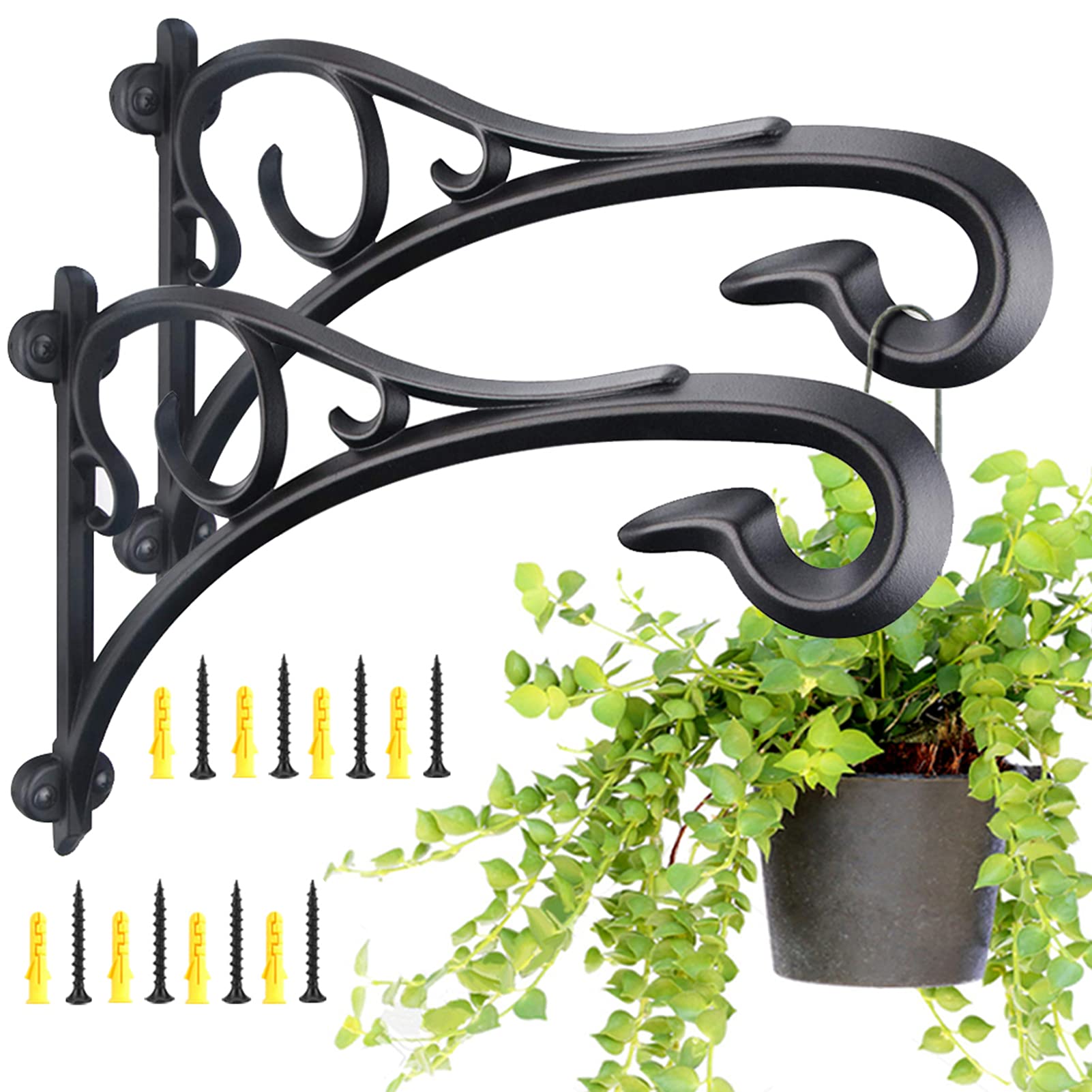 KABB front view brackets showing elegant black finish and secure hold
