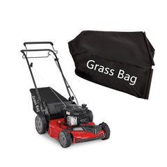 Kacarber grass bag front view showing fit and easy clipping containment