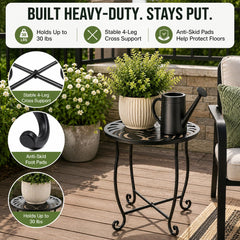 Kaesithar table in balcony setting holding drinks and plant to show practical use