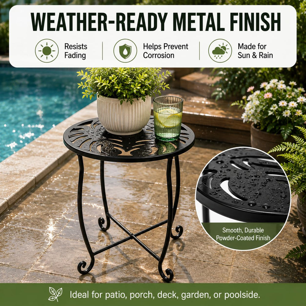 Kaesithar powder-coated finish detail resisting rust for long-lasting outdoor use
