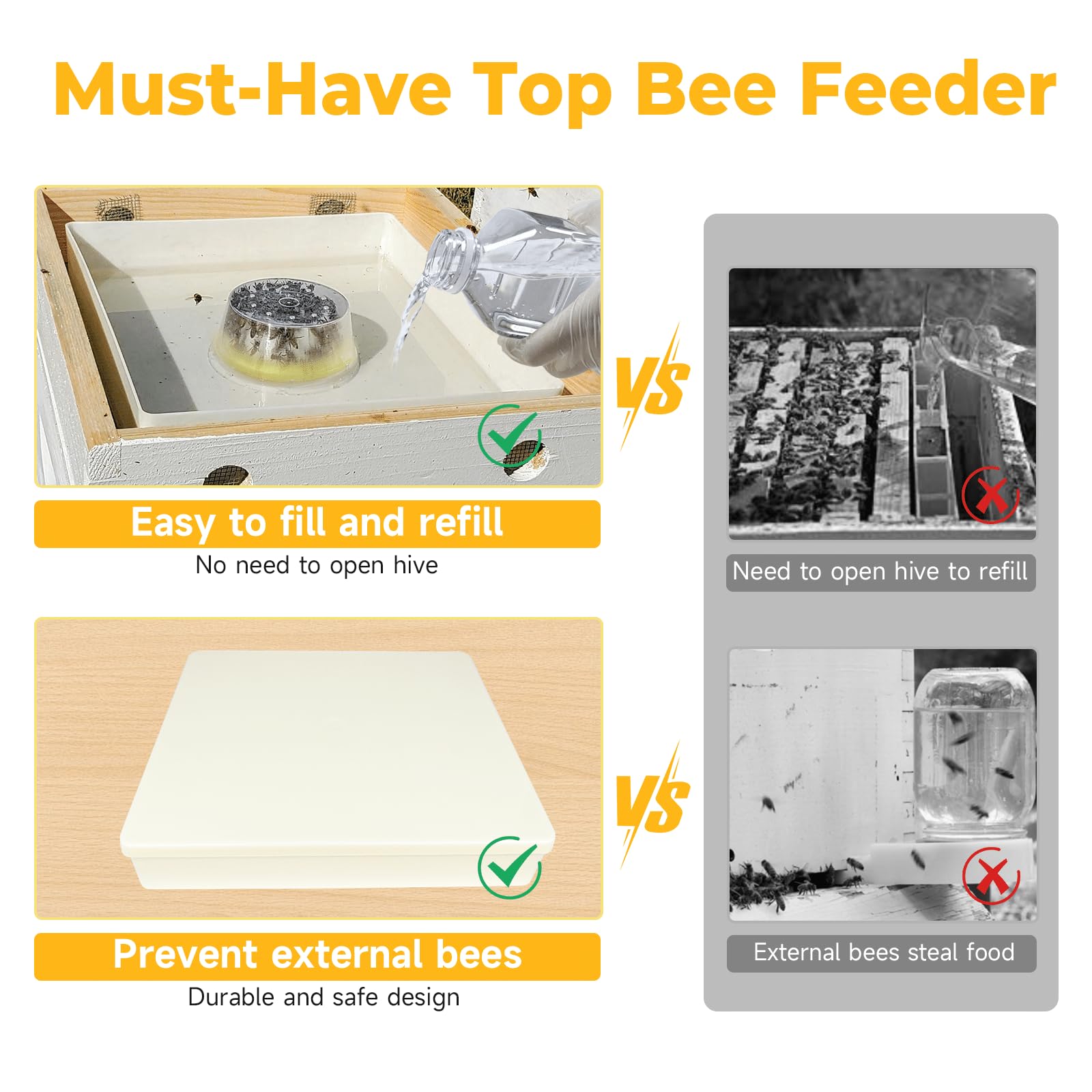 KAGZ anti-drowning sponge rings installed to protect bees from drowning