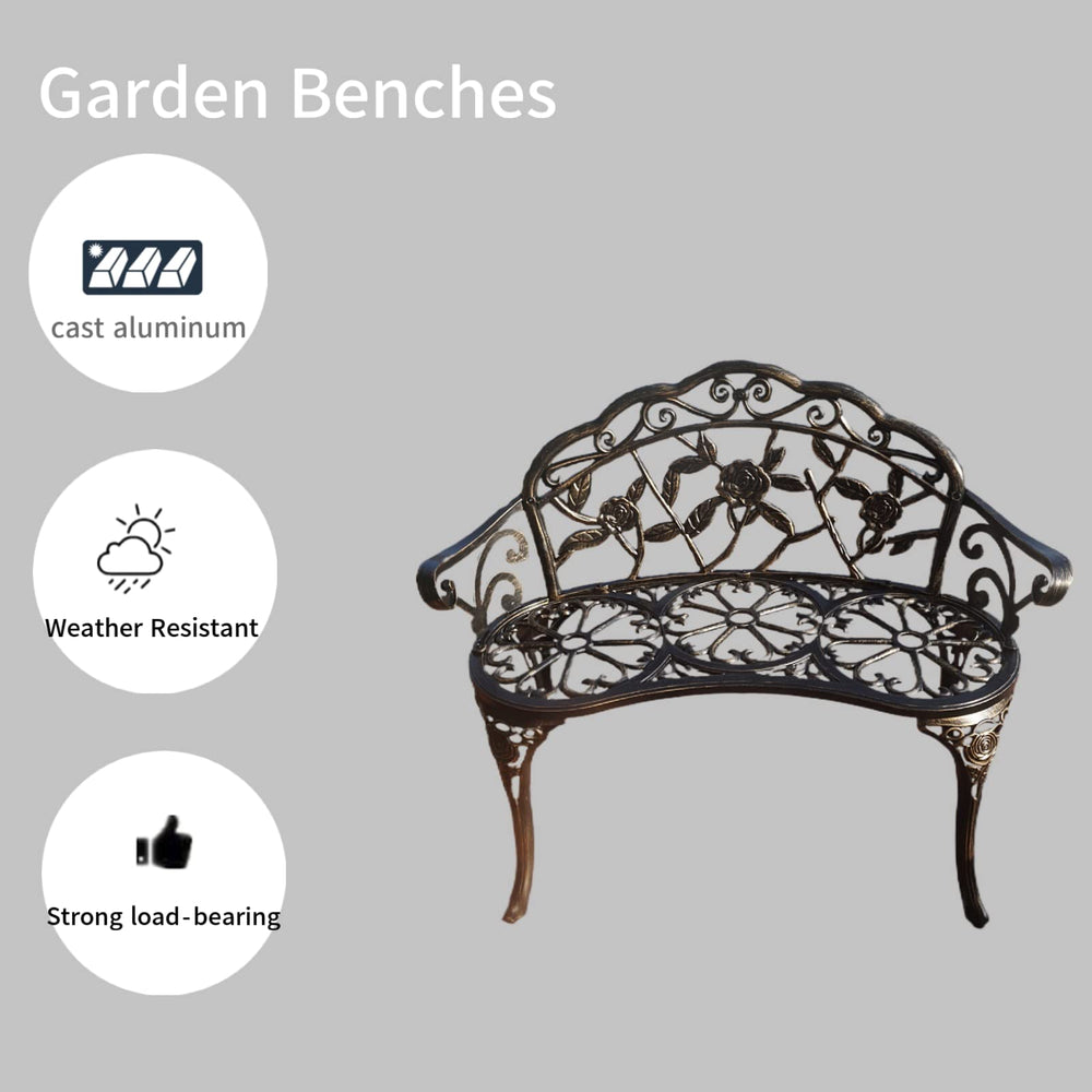 KAILI side profile illustrating bench dimensions and sturdy construction benefit
