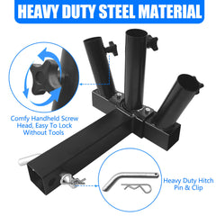 KAIRAY side angle revealing three sockets for multiple flags and improved visibility