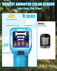 KAIWEETS color LCD close-up with animated icons for clear find feedback