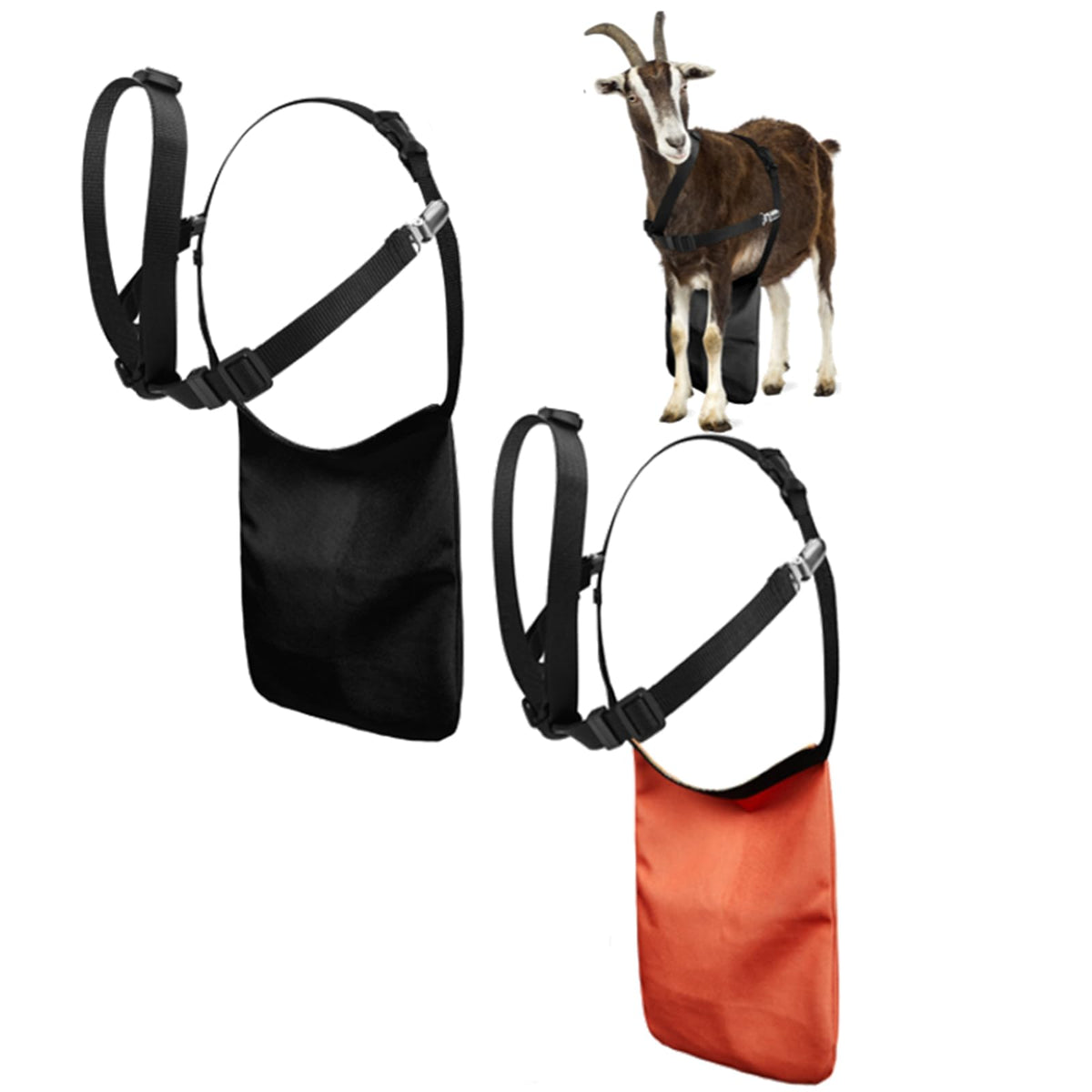 Kajaia front view orange and black aprons showing easy identification benefit