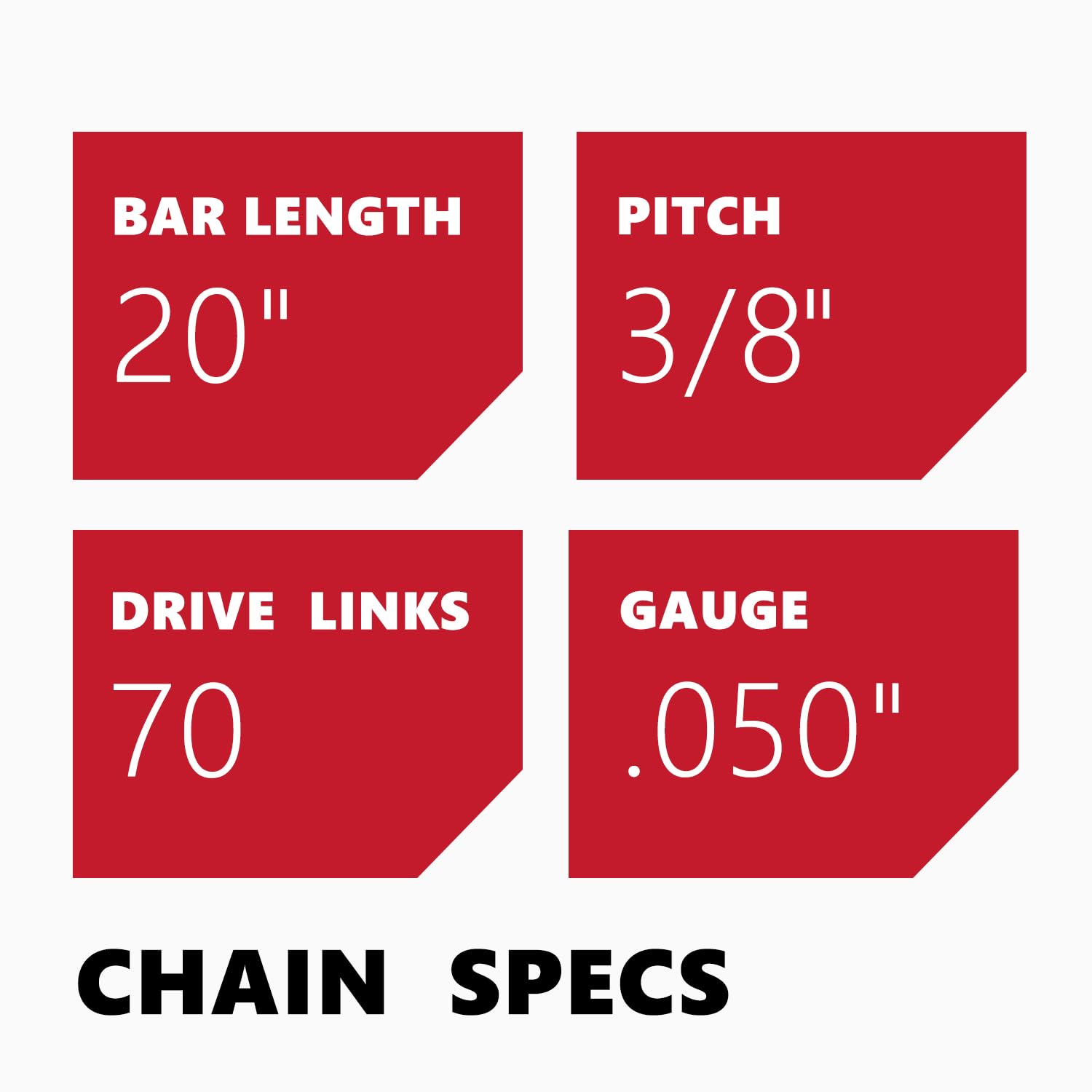 KAKEI three-pack chains in packaging showing multiple replacements for convenience