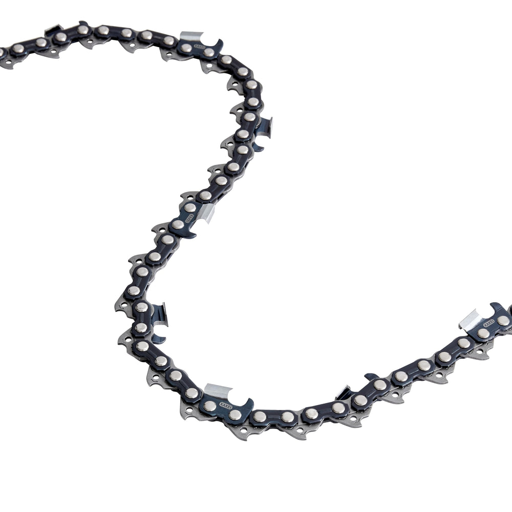 KAKEI chain beside ruler demonstrating accurate 28-inch sizing