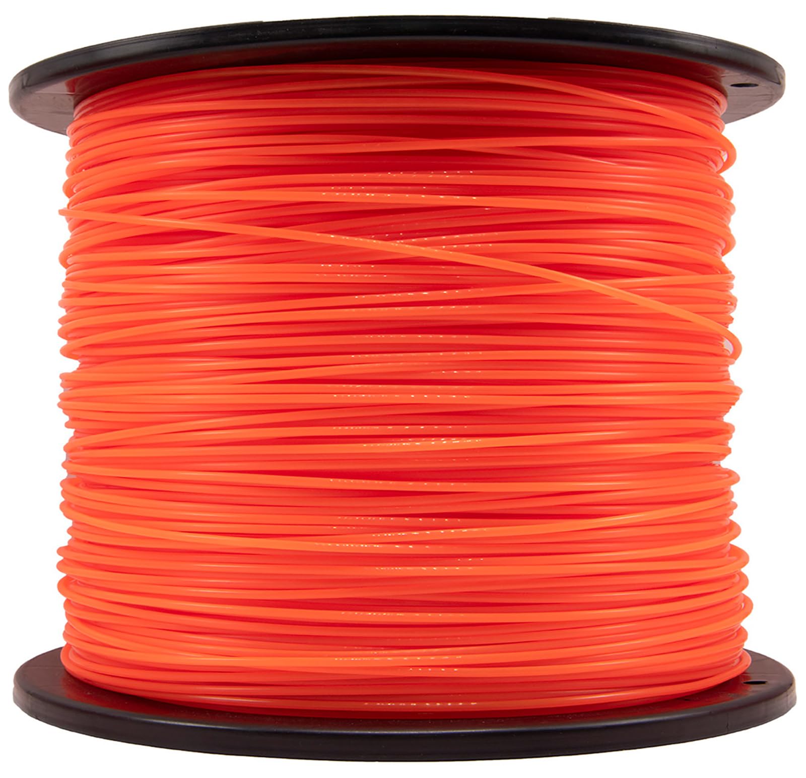 KAKO front spool showing orange 0.095-inch line and high-capacity benefit