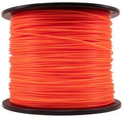 KAKO front spool showing orange 0.095-inch line and high-capacity benefit