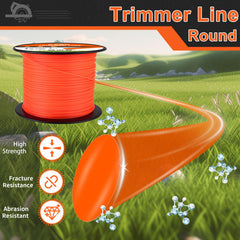 KAKO spool loaded into trimmer head demonstrating easy fit and compatibility