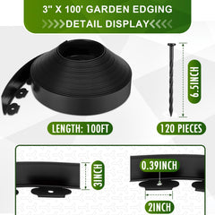 KAKO close-up of edging profile and texture demonstrating durable flexible polyethylene