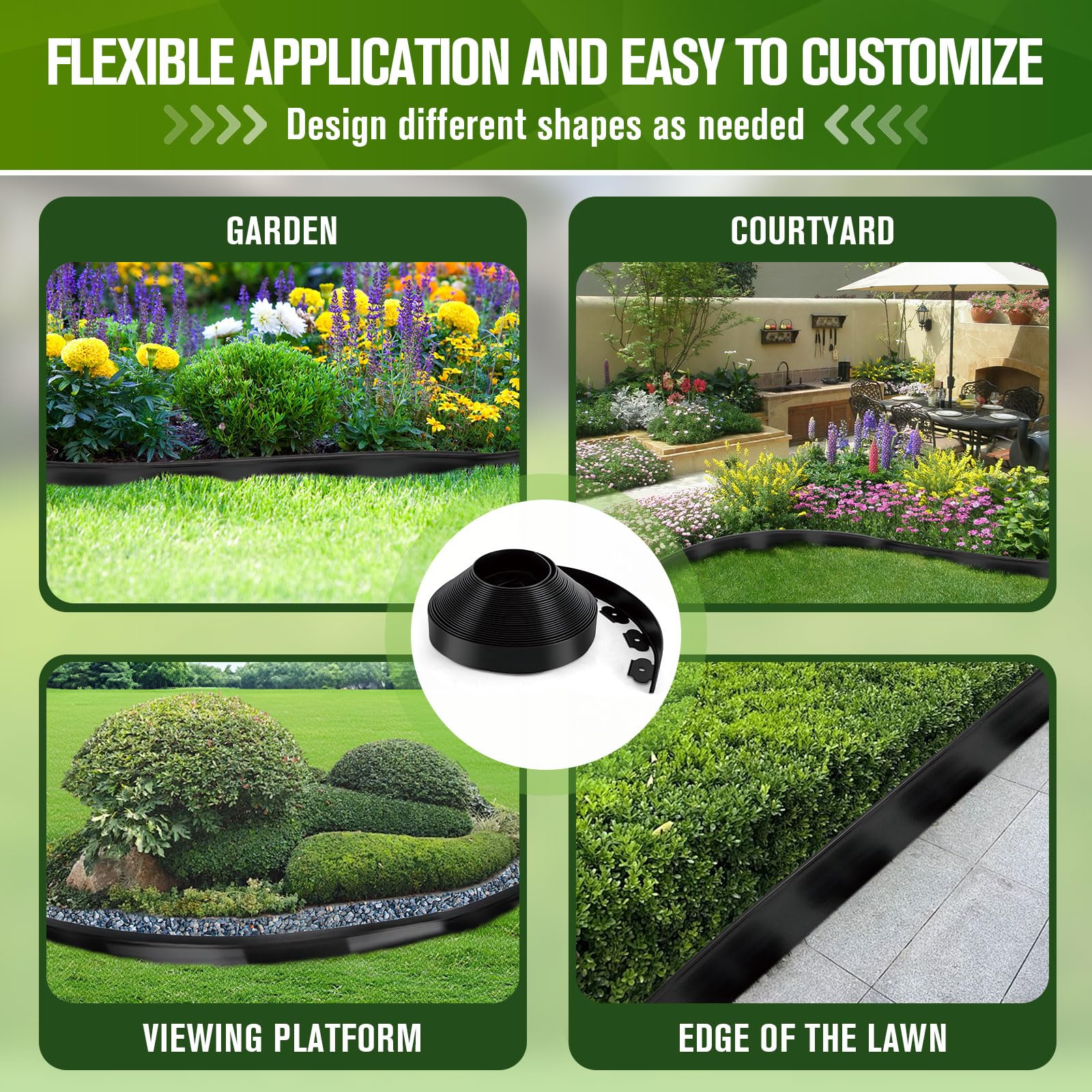 KAKO trimmed edging piece illustrating easy customization and fit