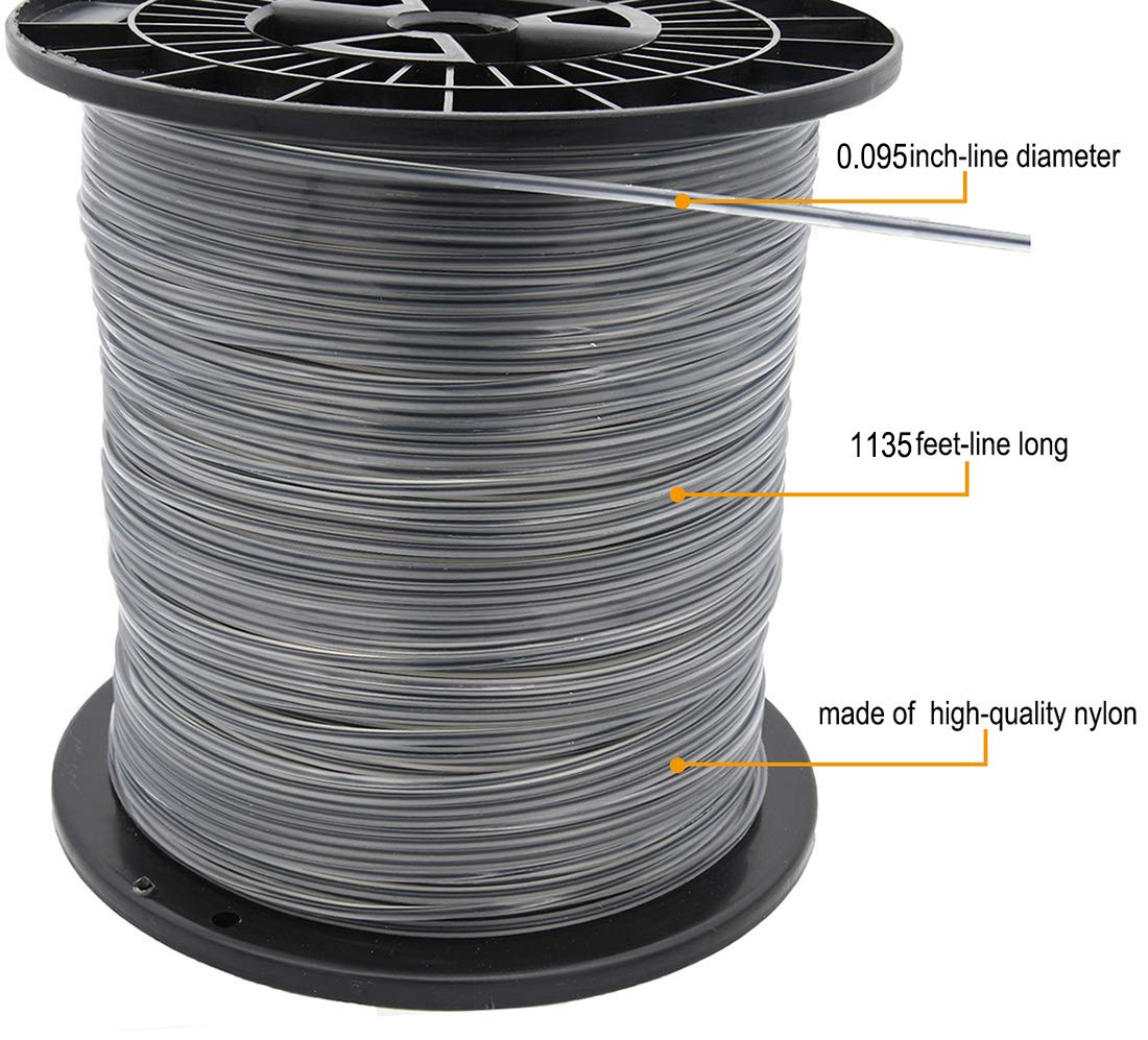 KAKO spool beside measuring tape showing 1135ft length and value
