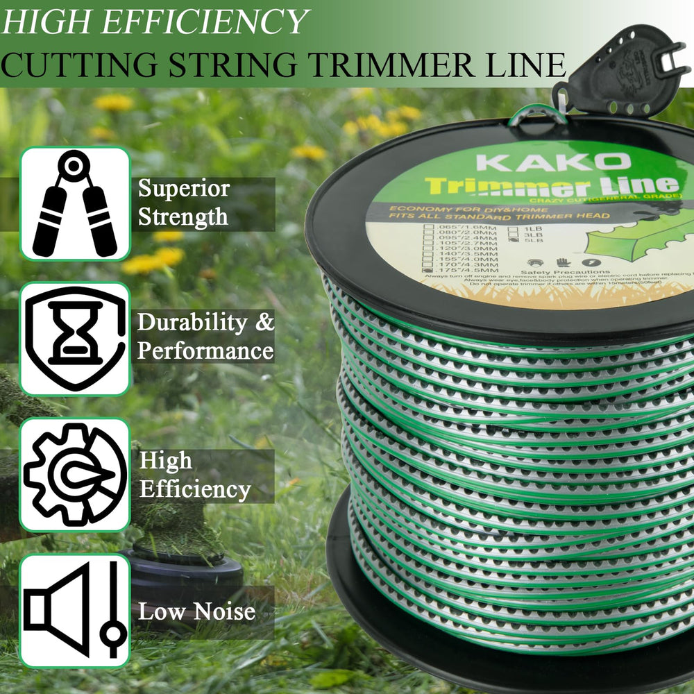 KAKO 468ft spool beside ruler showing scale and long runtime