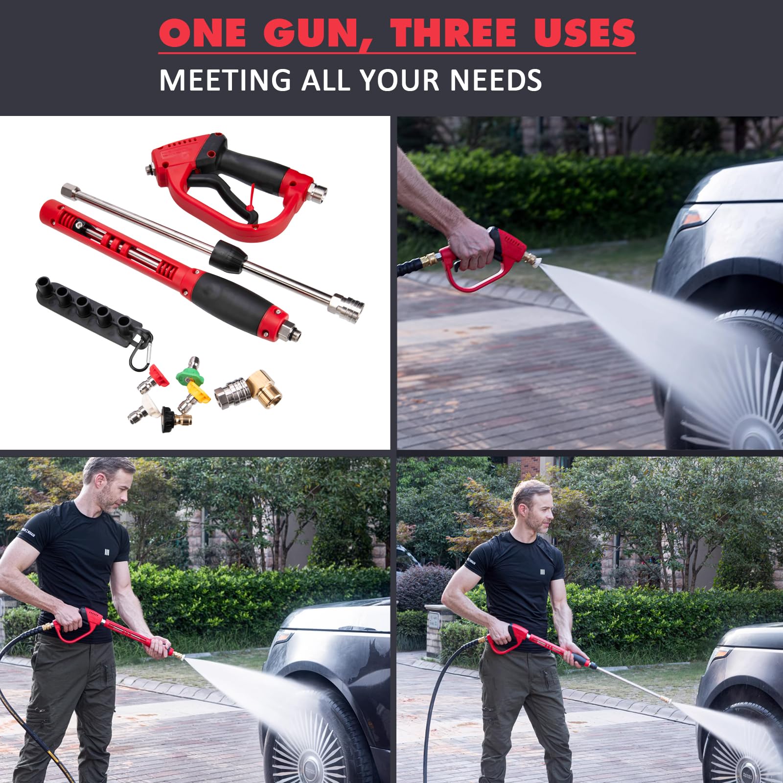 KAKO gun next to a hand showing scale and comfortable grip advantage