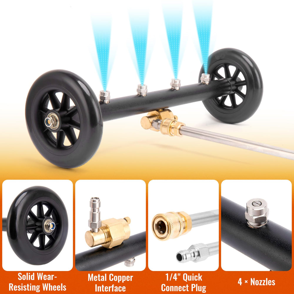 KAKO 90-degree wand detail demonstrating angled reach for undercarriages