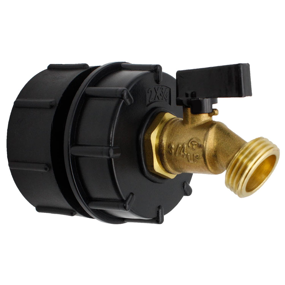 KAKSEY front view of adapter and valve showing complete kit and clear connection benefit