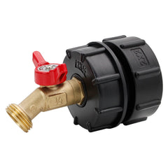 KAKSEY front view of adapter installed showing secure tank outlet and easy access