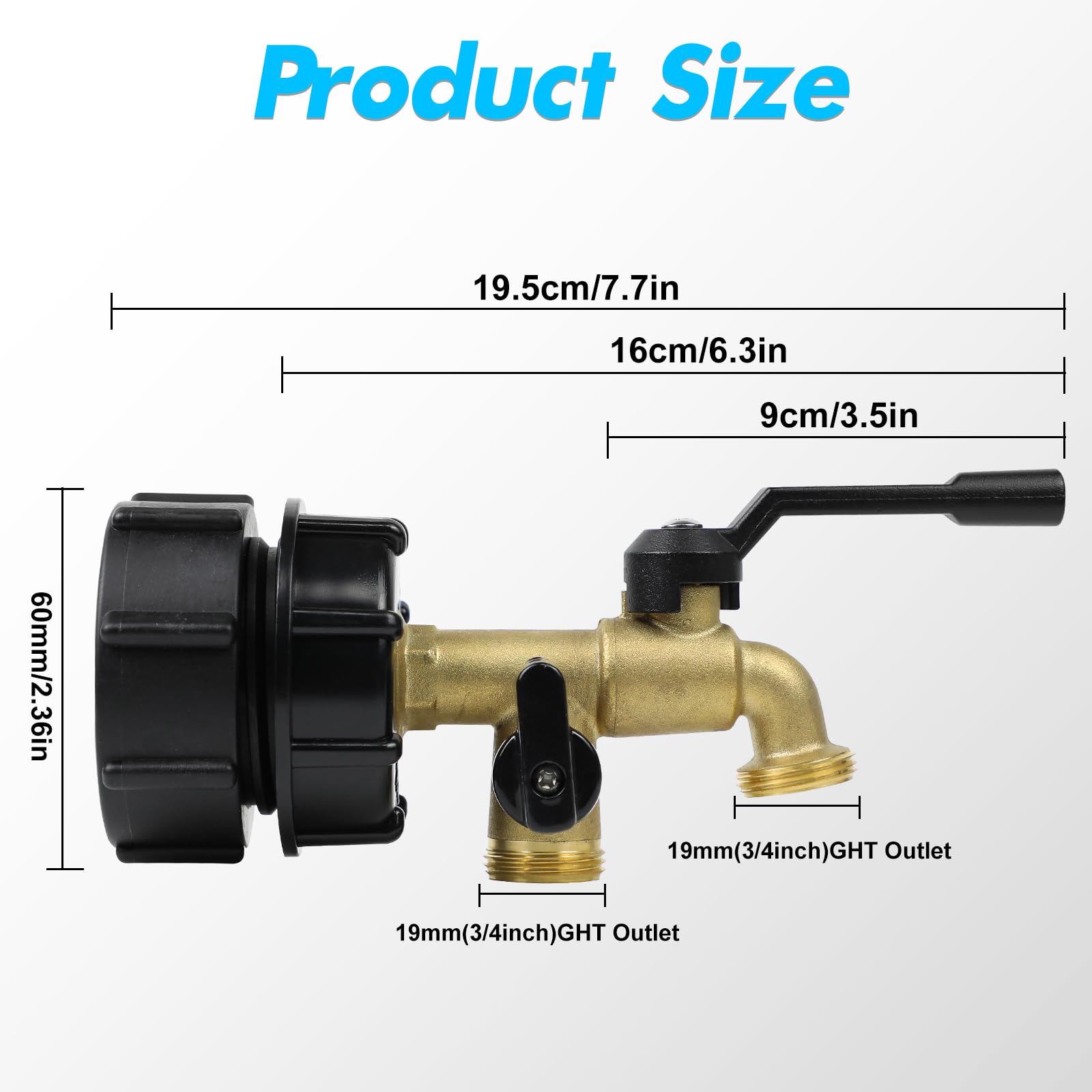 KAKSEY adapter next to ruler demonstrating 2.36 inch scale for fit check