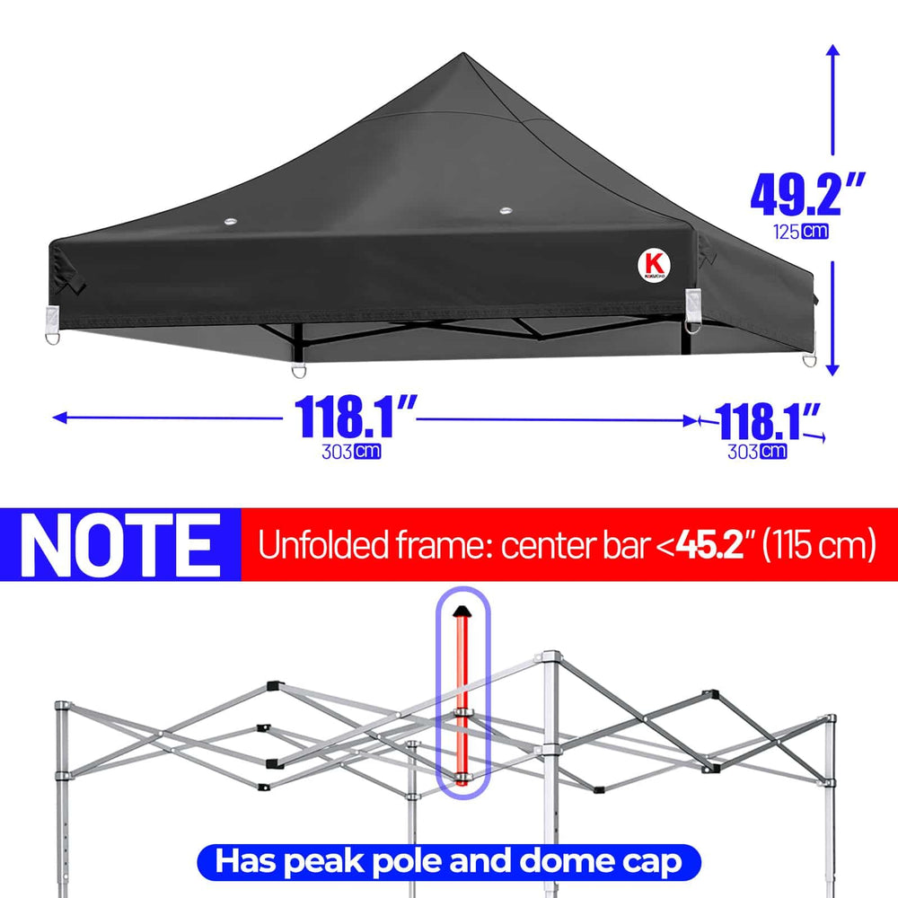 KaKuEike installed on pop-up frame showing quick fit and stable shelter benefit