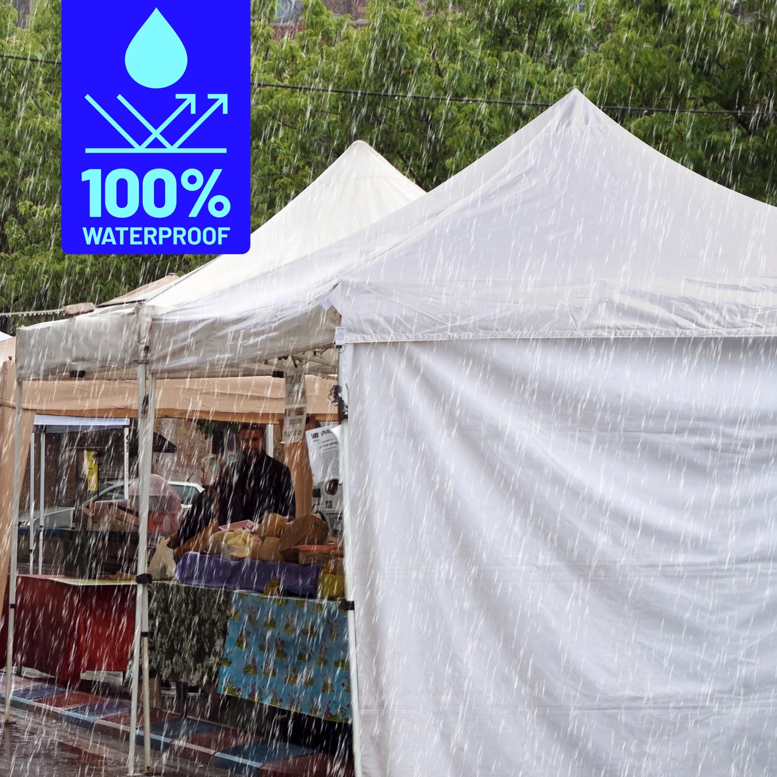 KaKuEike canopy top used as market booth demonstrating professional appearance