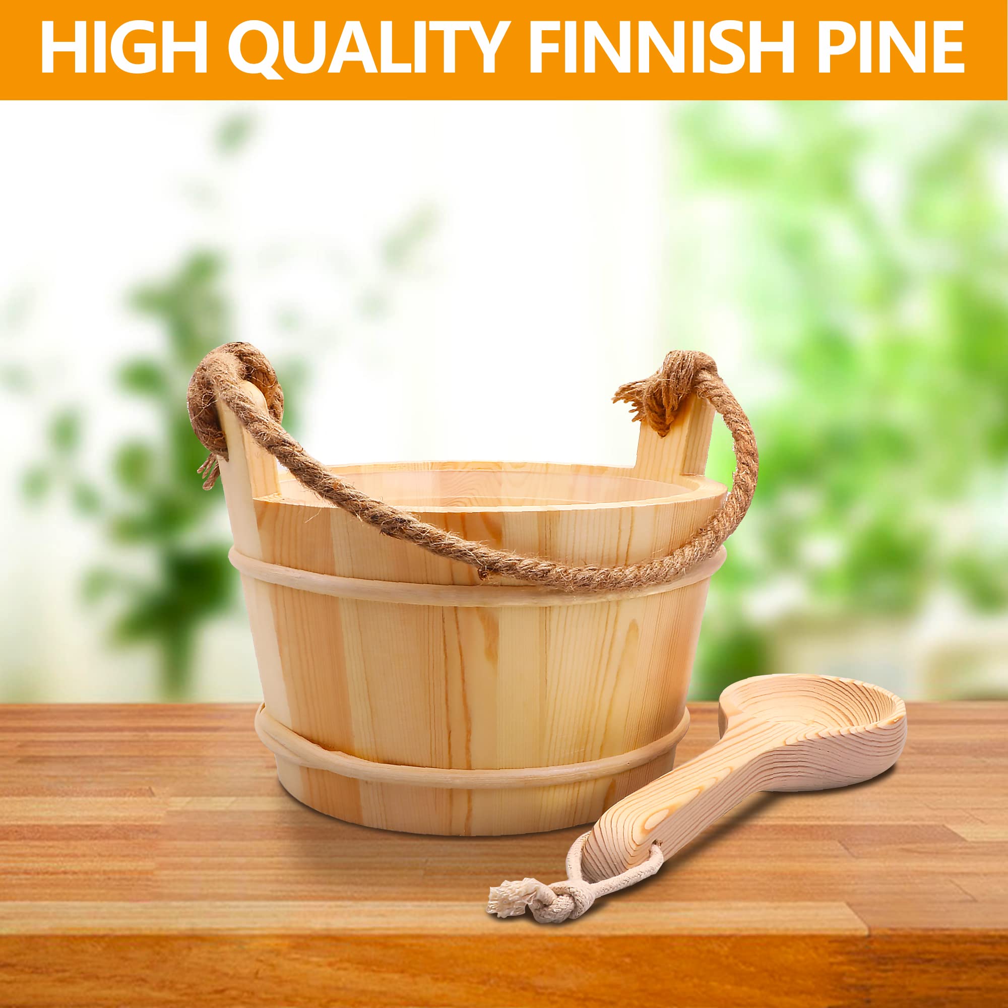 KAKUNM ladle handle detail demonstrating ergonomic grip for safe pouring