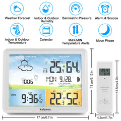 Kalawen outdoor remote sensor close-up showing durable design and accurate readings