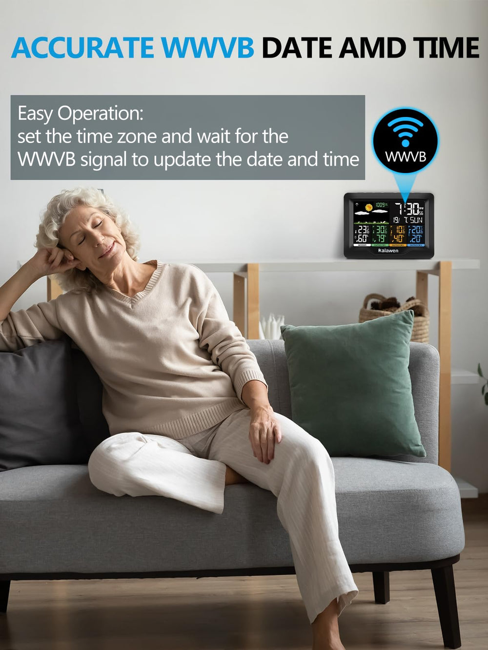 Kalawen sensor mounted outdoors showing reliable yard temperature reporting