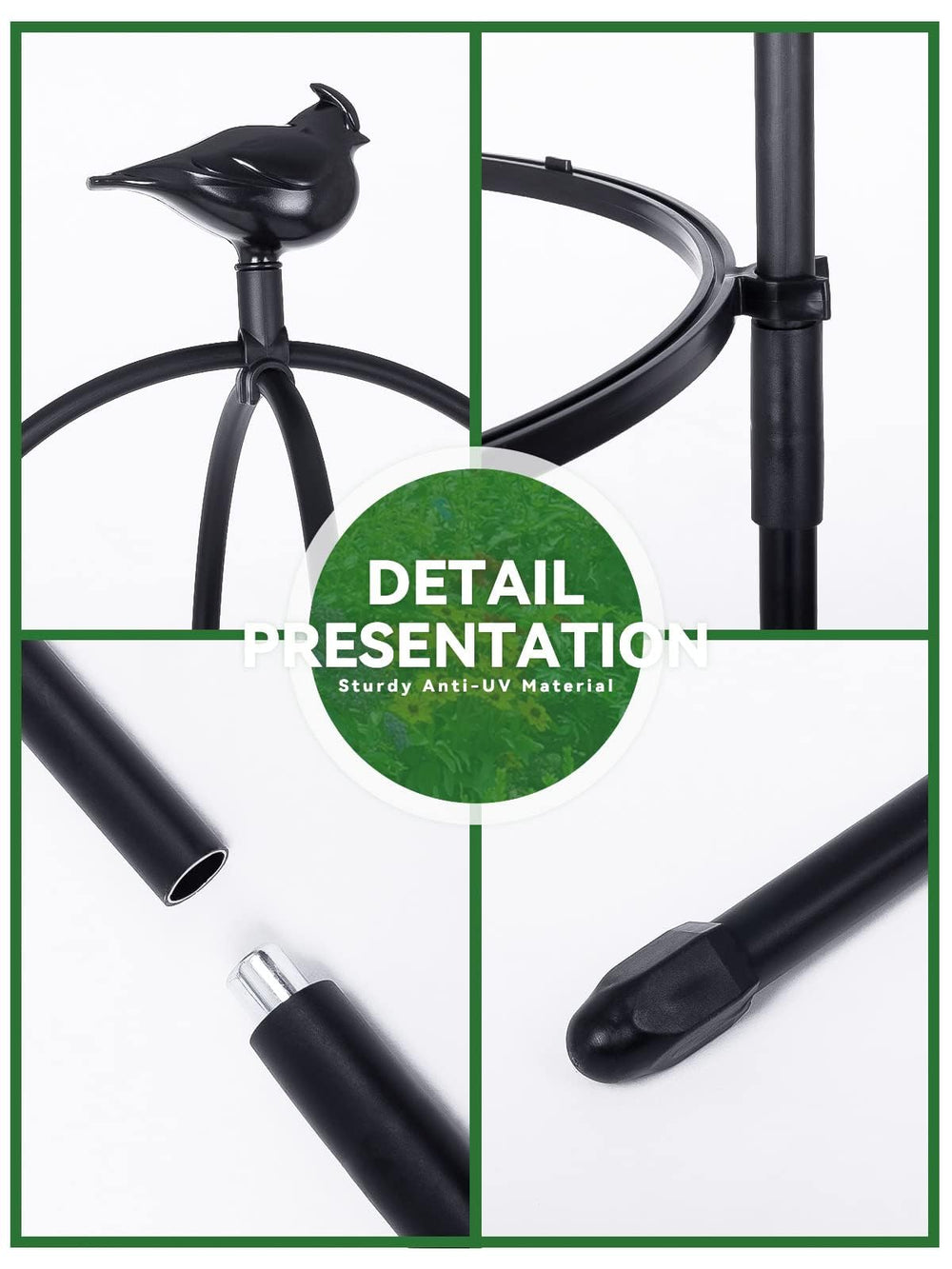 Kalolary adjustable pipe ring close-up showing flexible plant support benefit