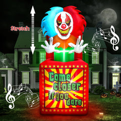 Kalolary front view of clown box showing full animated presence and curb appeal