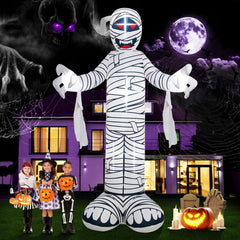 Kalolary inflatable mummy front view showing full 12ft height and dramatic presence