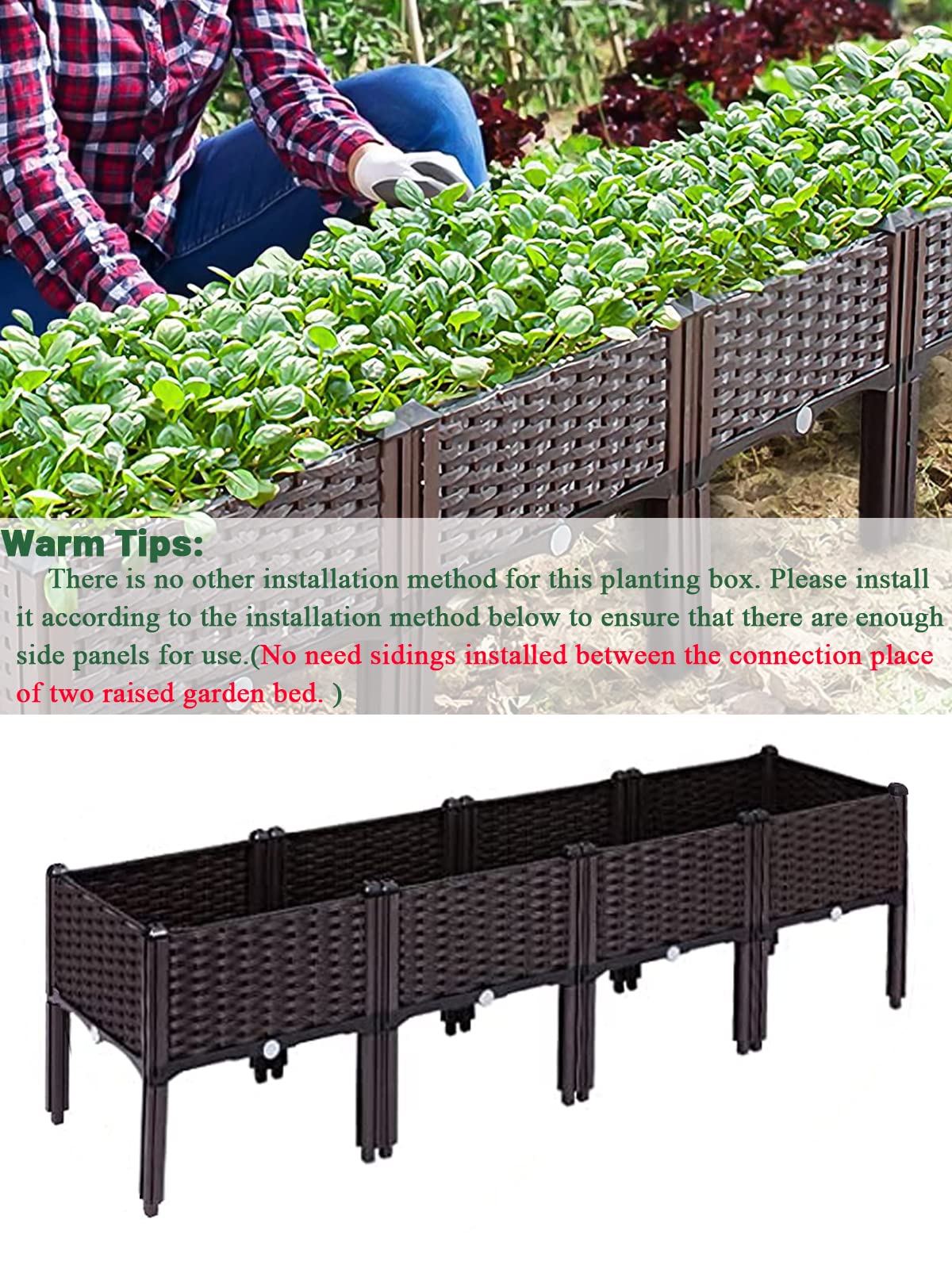 Kalolary side water plug detail enabling quick drainage control for plants