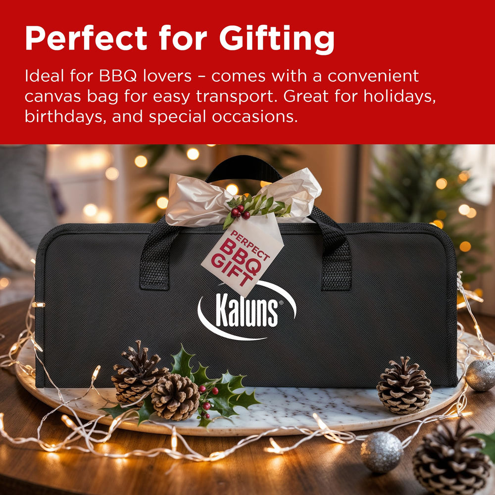 Kaluns grill brush with extra head highlighted for durable cleaning performance