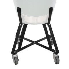 kamado factory front-facing stand showing stable grill support and mobility